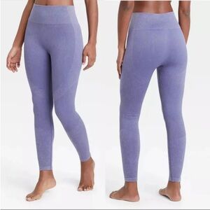 JoyLab Blue Gray High-Rise Ribbed Leggings